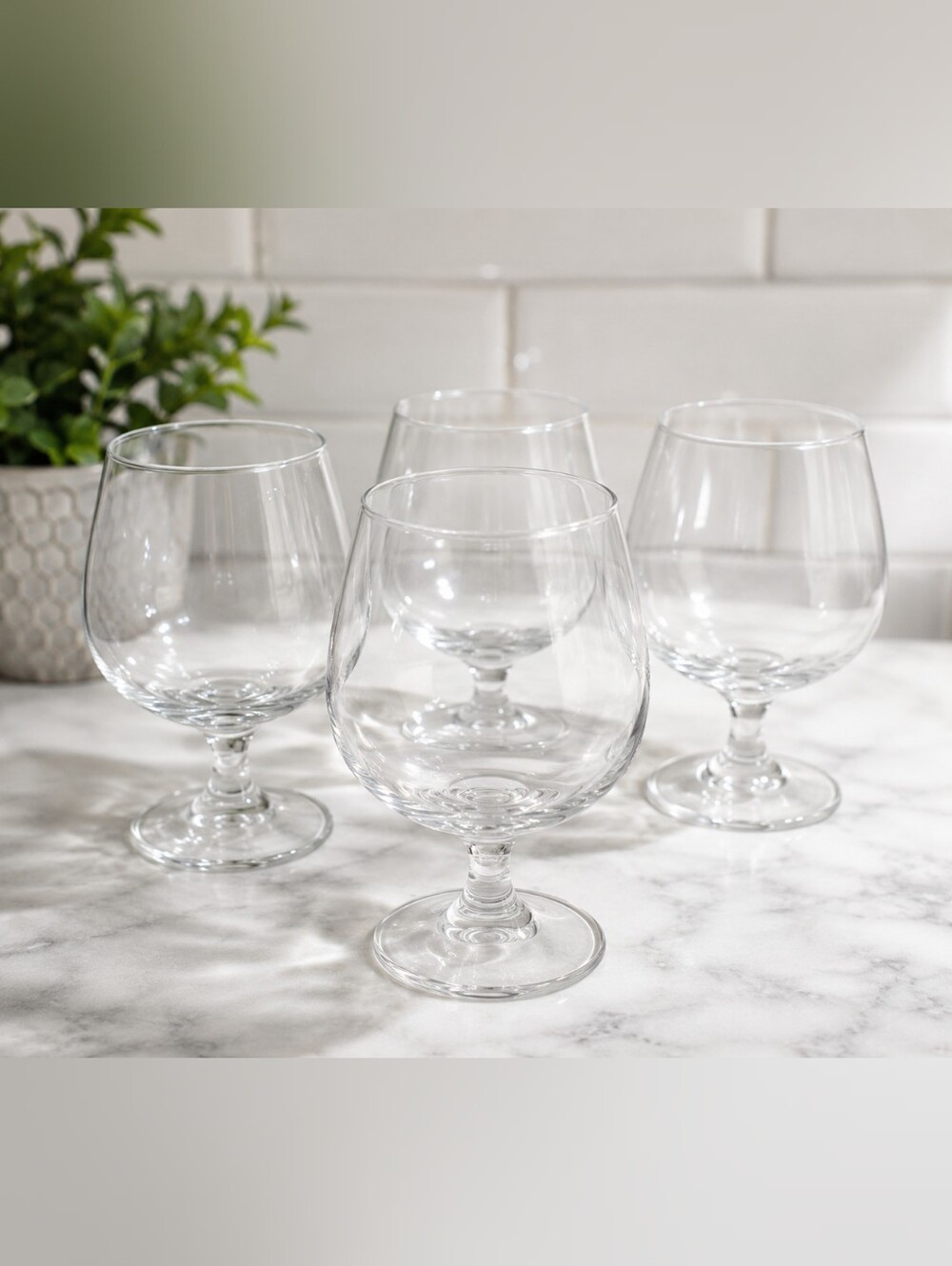 Set of 4 vintage brandy snifter glasses
